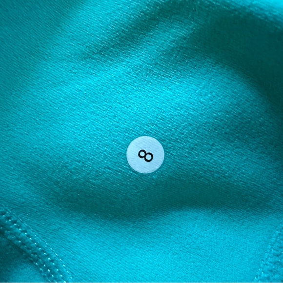 Stori Teal Blue Legging, Biker Shorts, and Crop Top Set - Picture 4 of 13